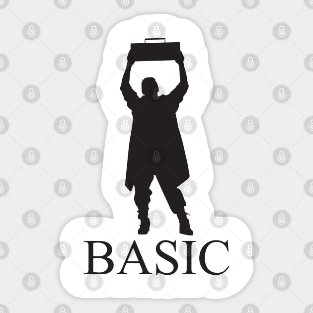 Say Anything Basic  (Black) Sticker by joefixit2